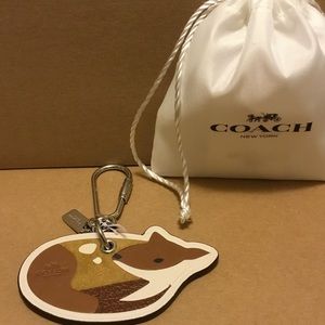 🛑SOLD🛑Coach Leather Deer Keychain w/ Dustbag